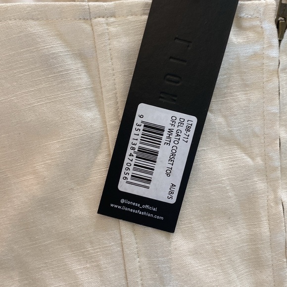 NWT ✨Lioness Corset Top Size Small✨. Off White - Picture 3 of 8